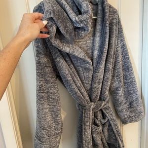 PINK fleece sequins robe